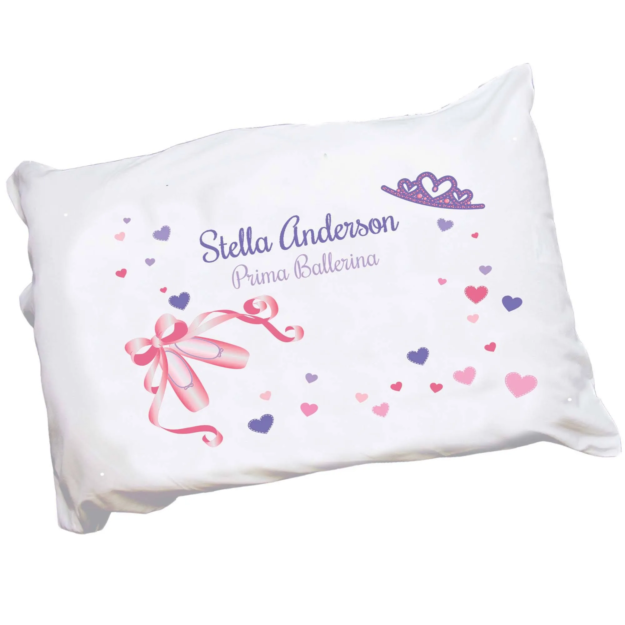 Personalized Ballet Princess Pillowcase