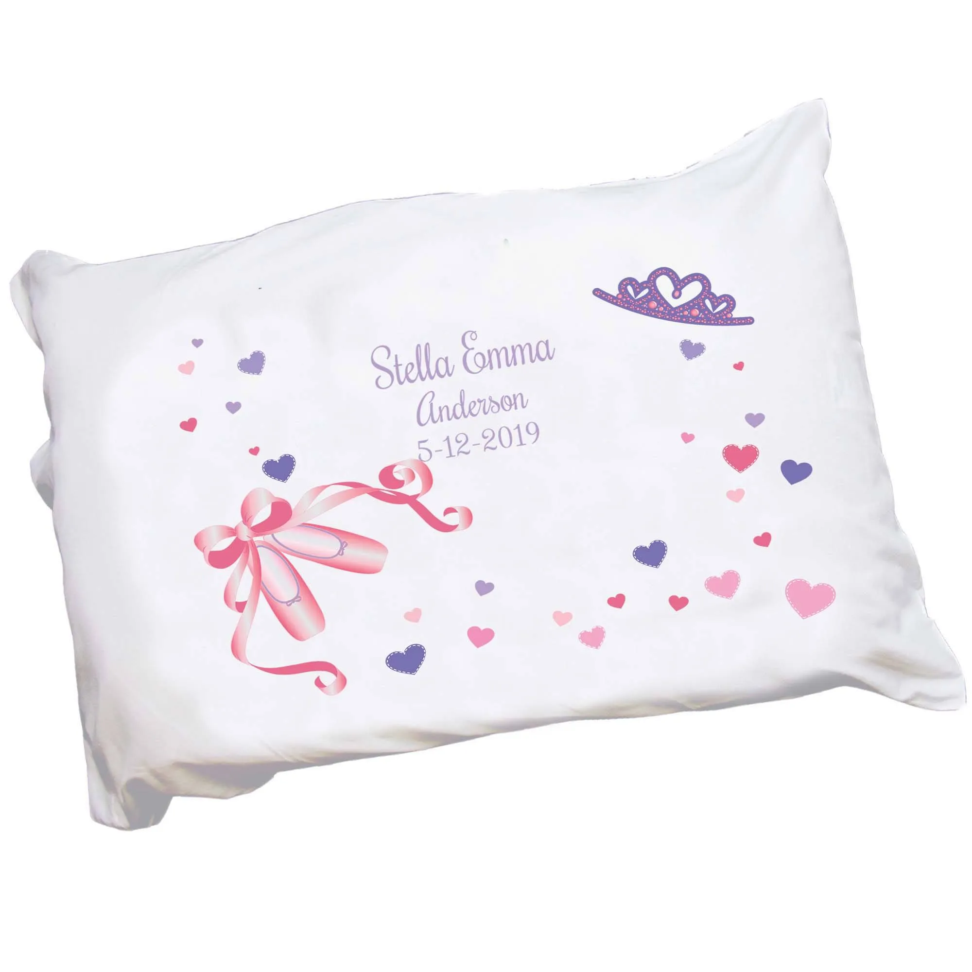 Personalized Ballet Princess Pillowcase