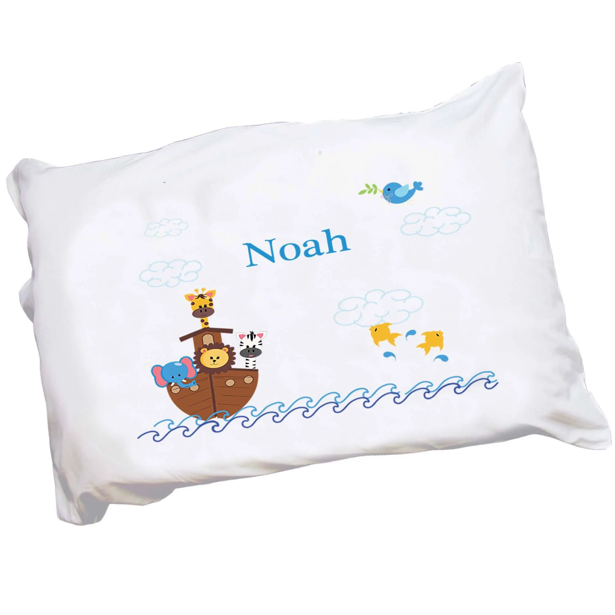 Personalized Noah's Ark Pillowcase