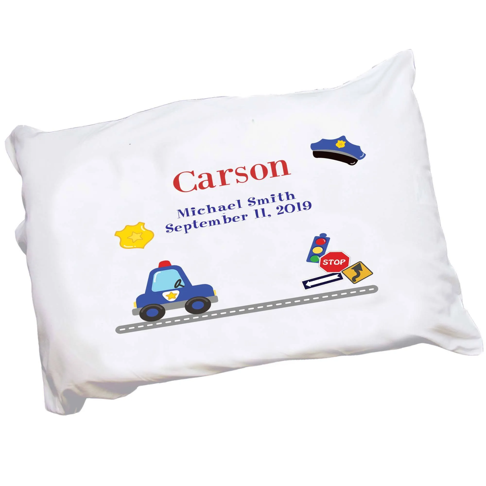 Personalized Police Pillowcase