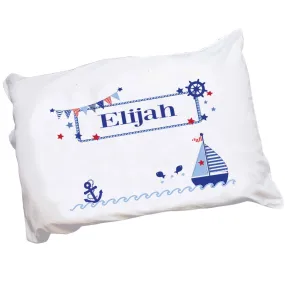 Personalized Sailboat Pillowcase