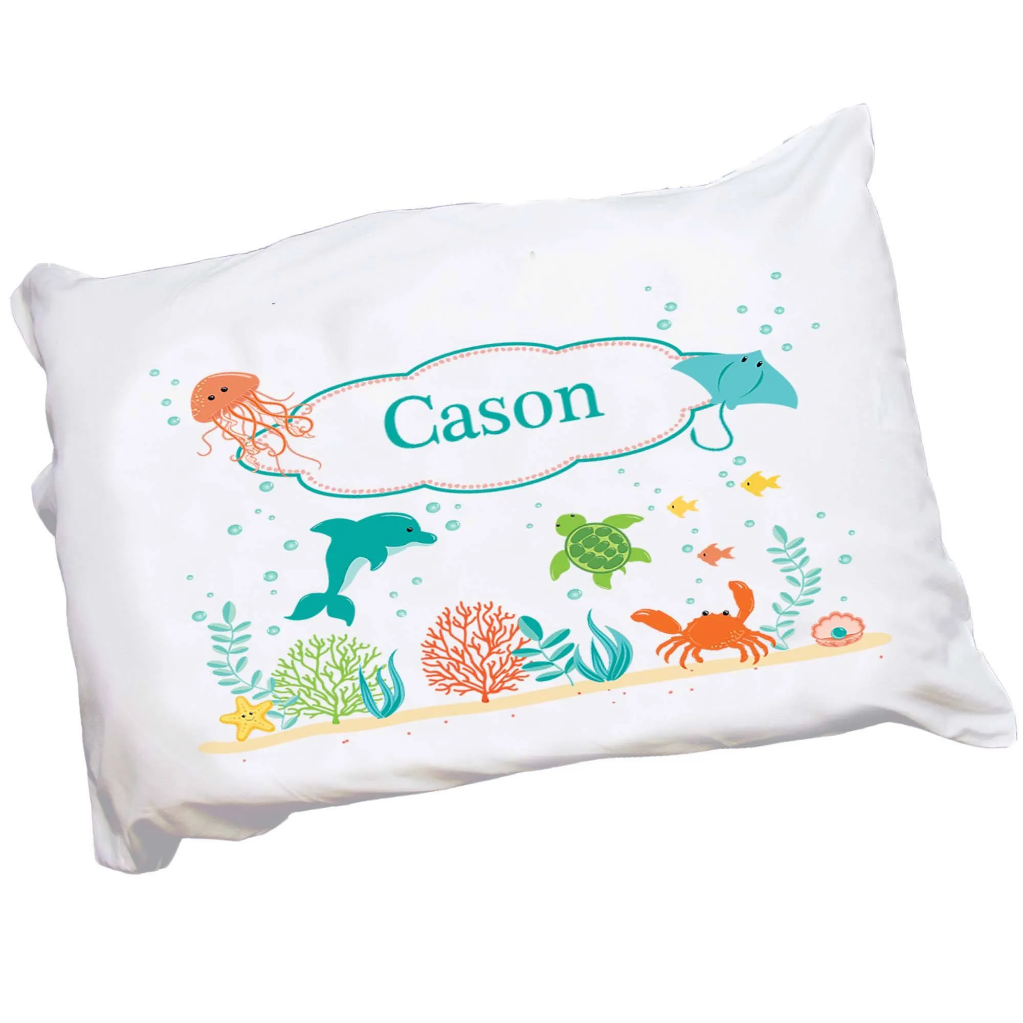 Personalized Sea Life Pillowcase