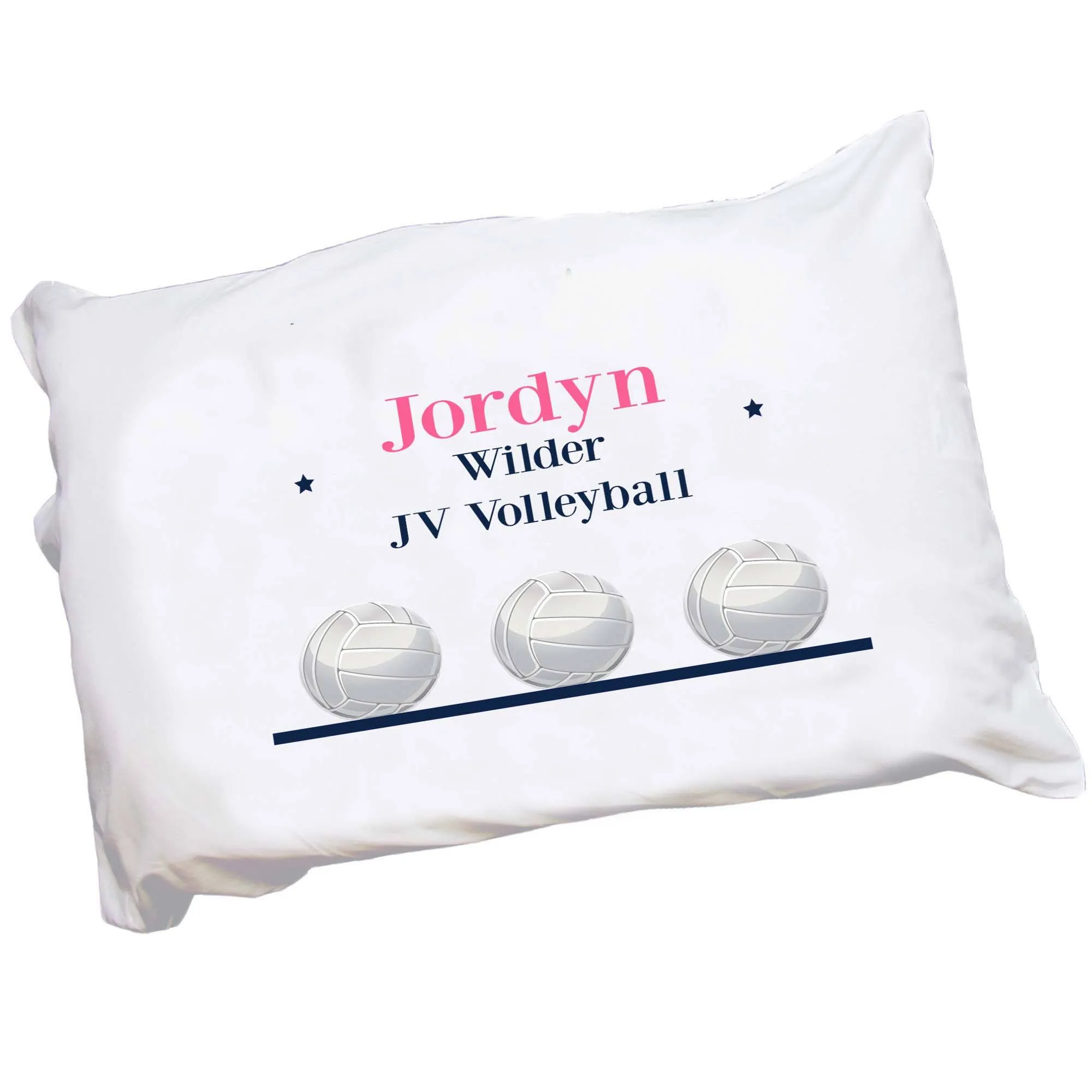 Personalized Volleyball Pillowcase