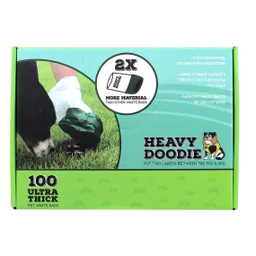 PET ADVENTURES WORLDWIDE Heavy Doodie Ultra-Thick Dog Waste Bags 100ct