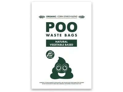 Poo Dog Waste Bags (60 bags) - Non Scented