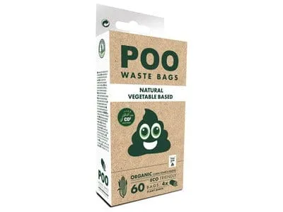 Poo Dog Waste Bags (60 bags) - Non Scented