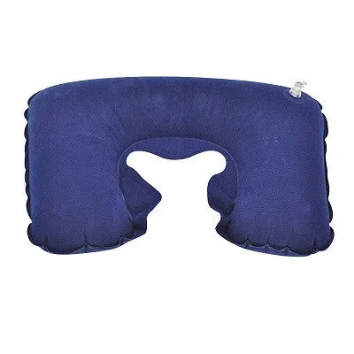 Protable High Quality Inflatable U Shaped Car Flight Travel Nap Head Rest Air Cushion Neck Back Pillow