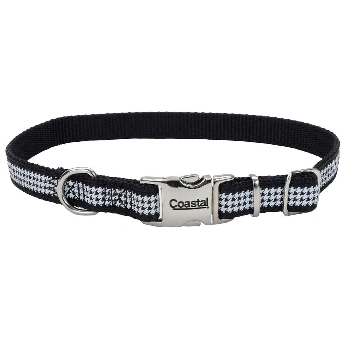 Ribbon Adjustable Dog Collar with Metal Buckle