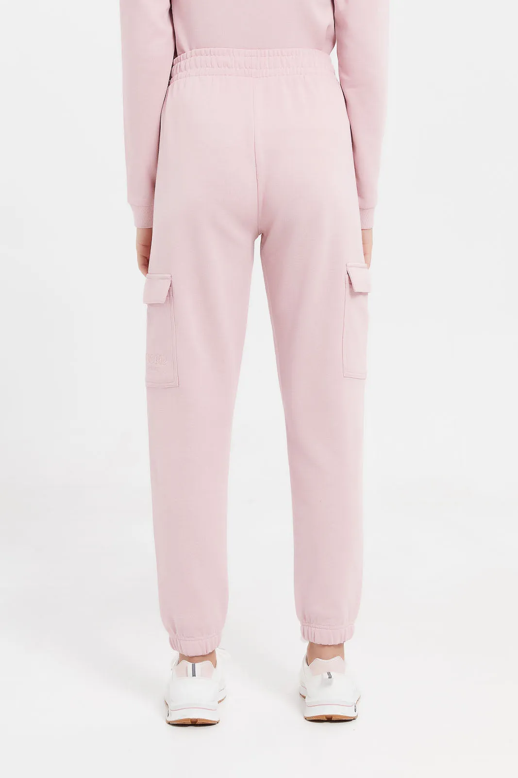 Senior Girls Pink Cargo Pocket Pants