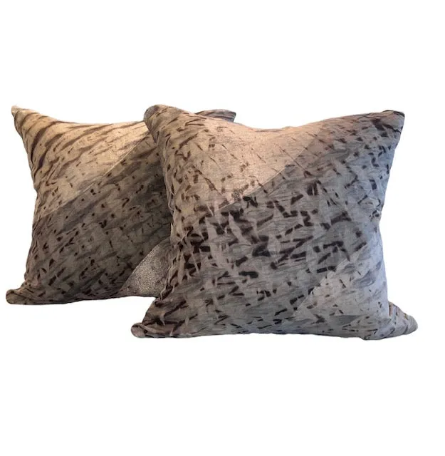 Silver Arc Pillow - Pair