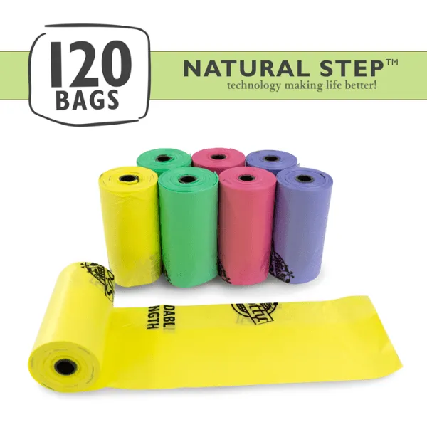 Spotty Bags to Go Multicolor Waste Bags 120 Pack