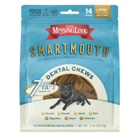 The Missing Link Large/ Extra Large Smartmouth™ Dental Chews For Dogs, 28-Count