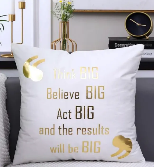 Think Big Graphic Cushion Cover Without Filler