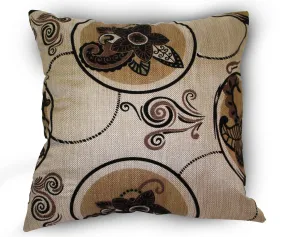 Tivoli Flock Vintage Decorative Accent Throw Pillow