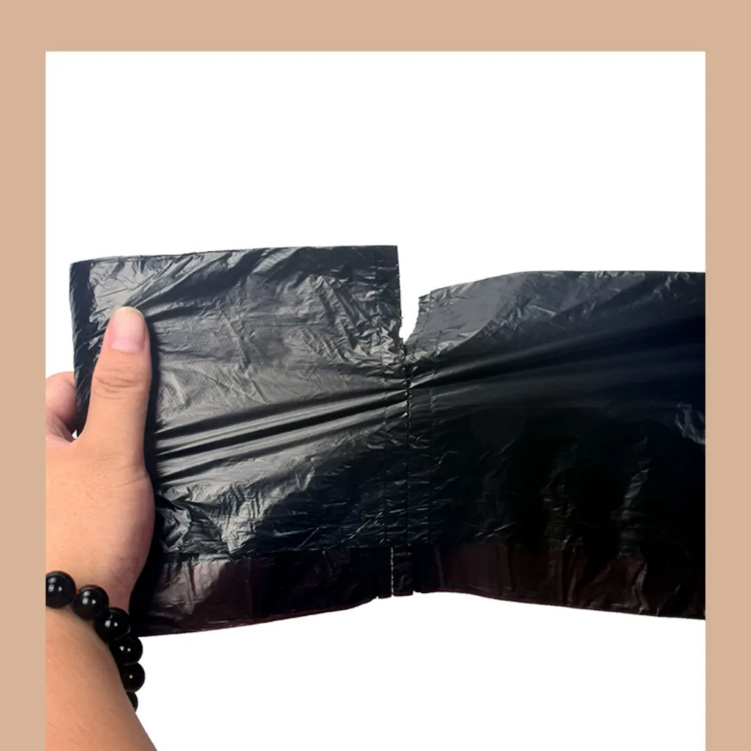 Trash Bags Drawstring 45 x 50 Black (5 Rolls)