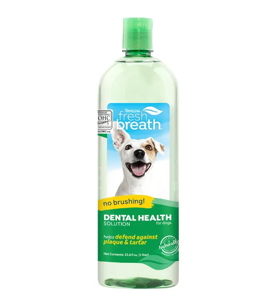 TropiClean Fresh Breath No Brushing Dental Health Solution for Dogs (Original)