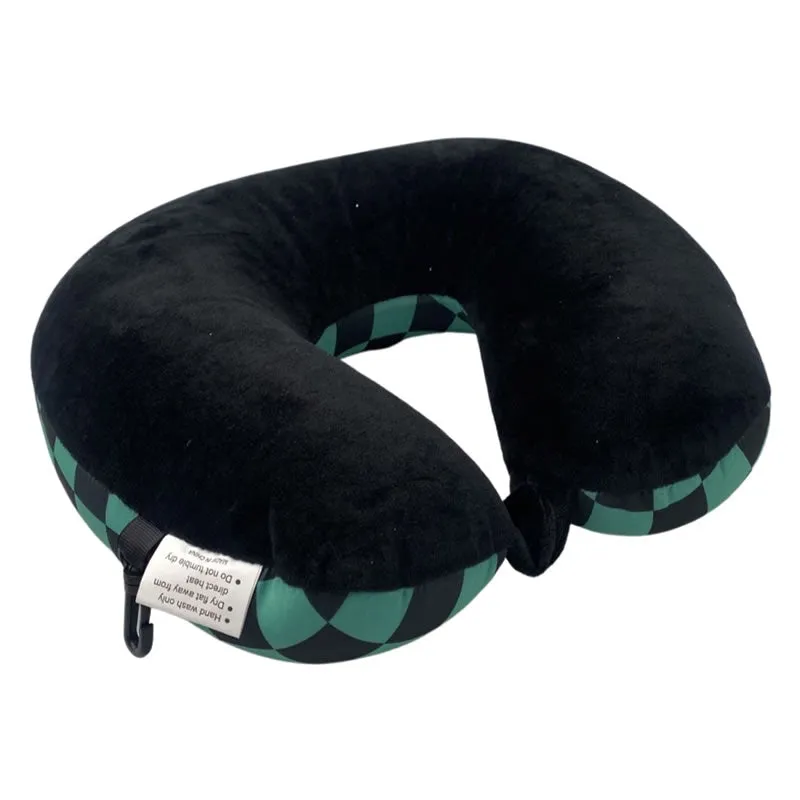 U-Shape Travel Neck Pillow -727010 Greenand Black