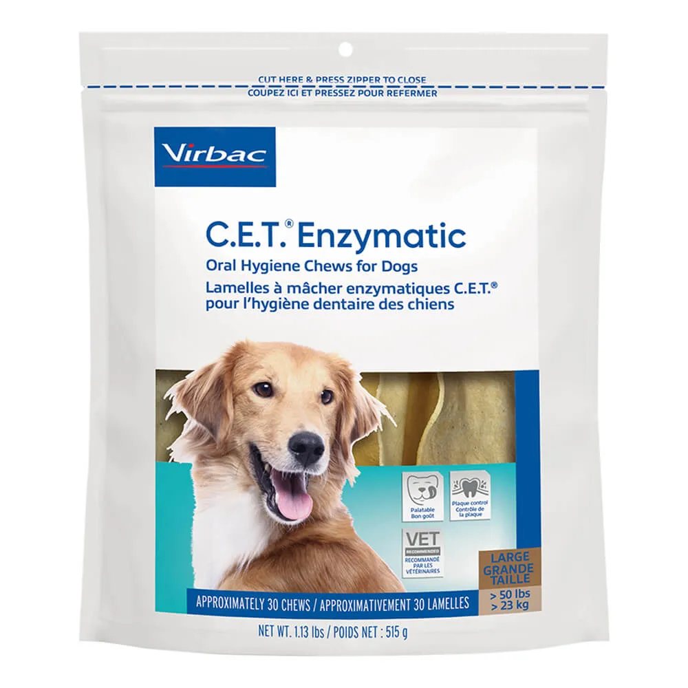 Virbac C.E.T. Enzymatic Oral Chews for Dogs