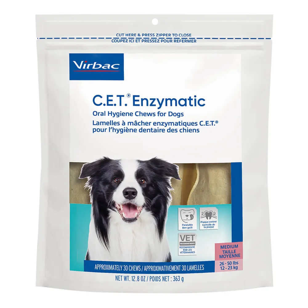 Virbac C.E.T. Enzymatic Oral Chews for Dogs