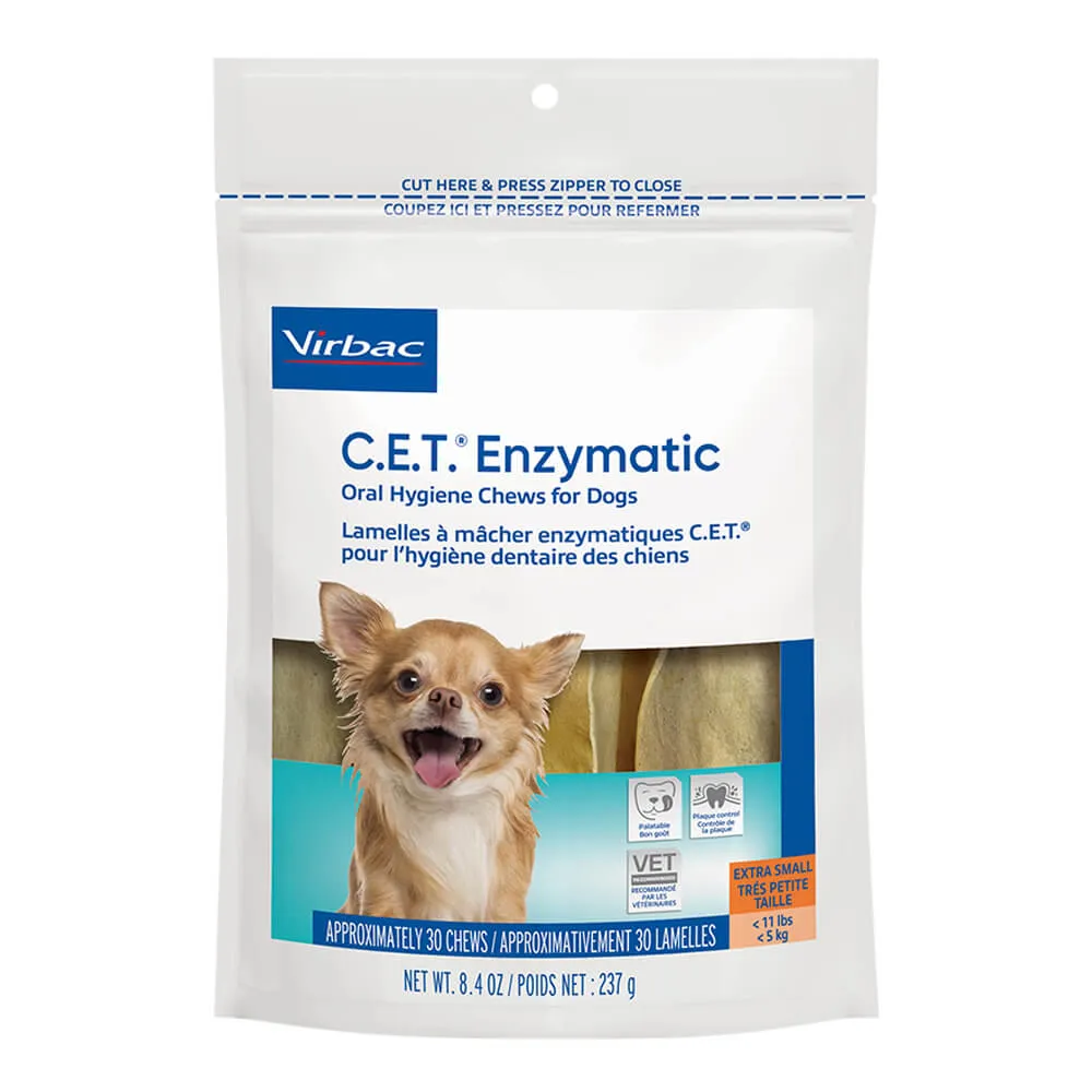 Virbac C.E.T. Enzymatic Oral Chews for Dogs