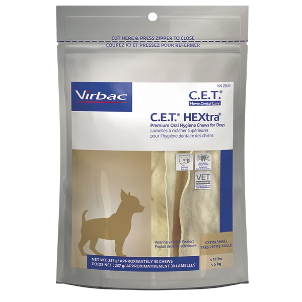 Virbac C.E.T. HEXtra Premium Dental Dog Chews