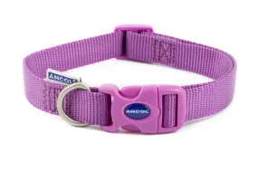 Viva Nylon Quick Fit Adjustable Collar Purple 19mm X30-50cm Sz2-5