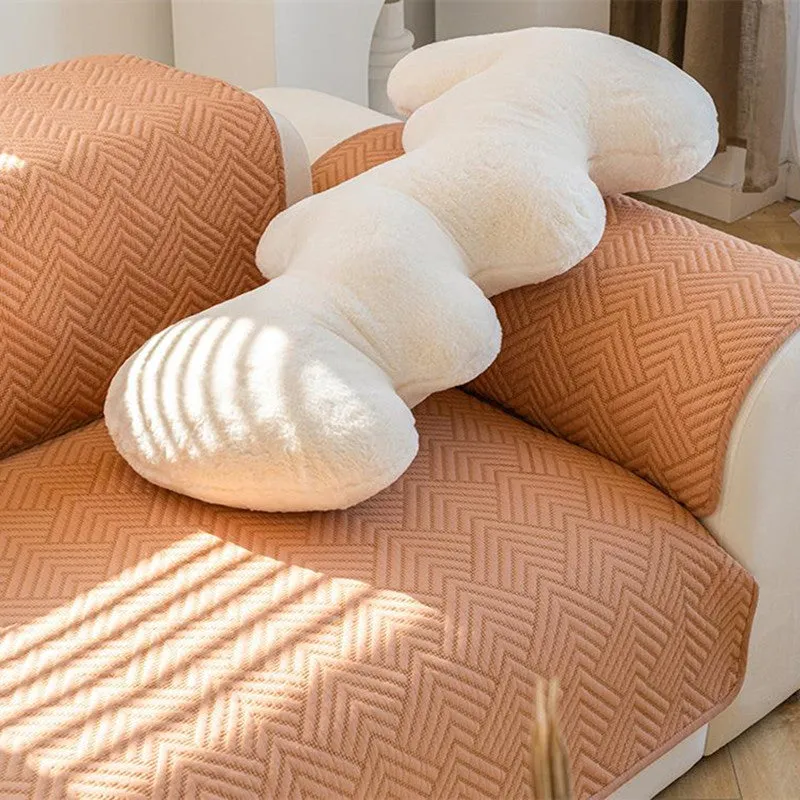 Wave & Plush White Pillows