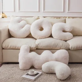 Wave & Plush White Pillows