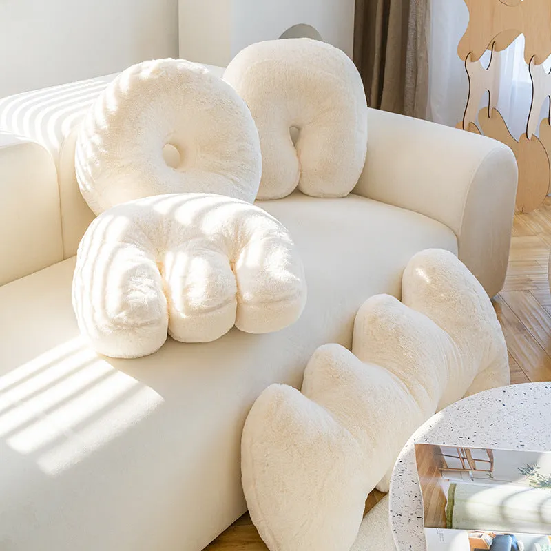 Wave & Plush White Pillows