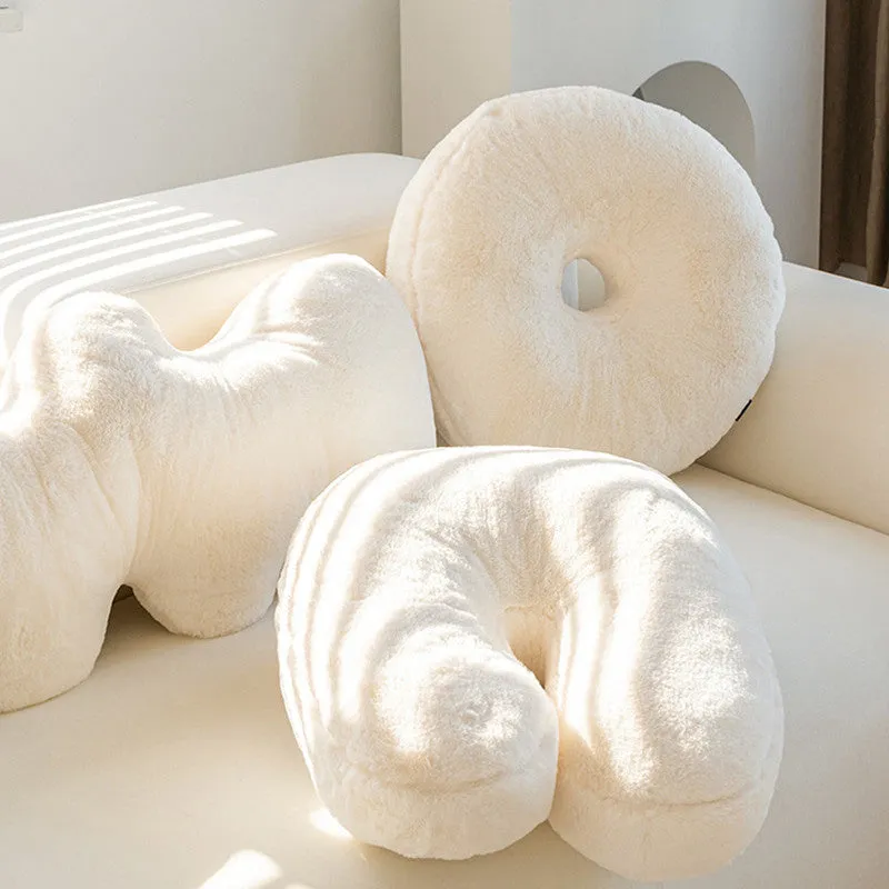 Wave & Plush White Pillows