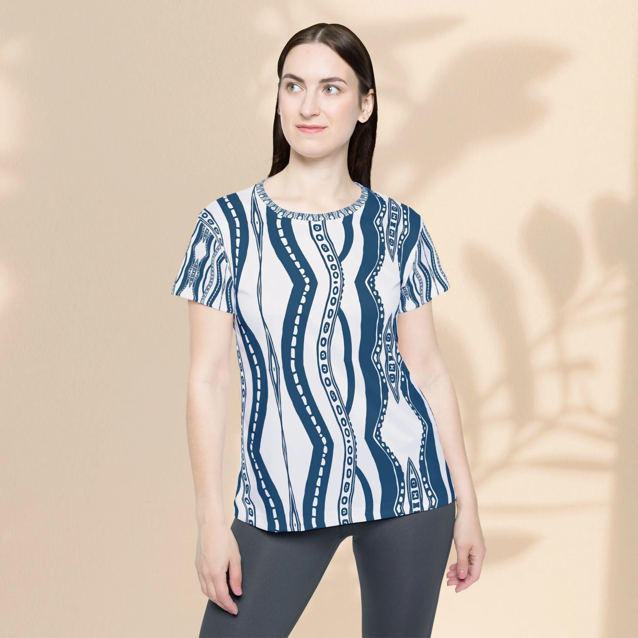 Women's Sports Jersey - Downward Octopus Pattern