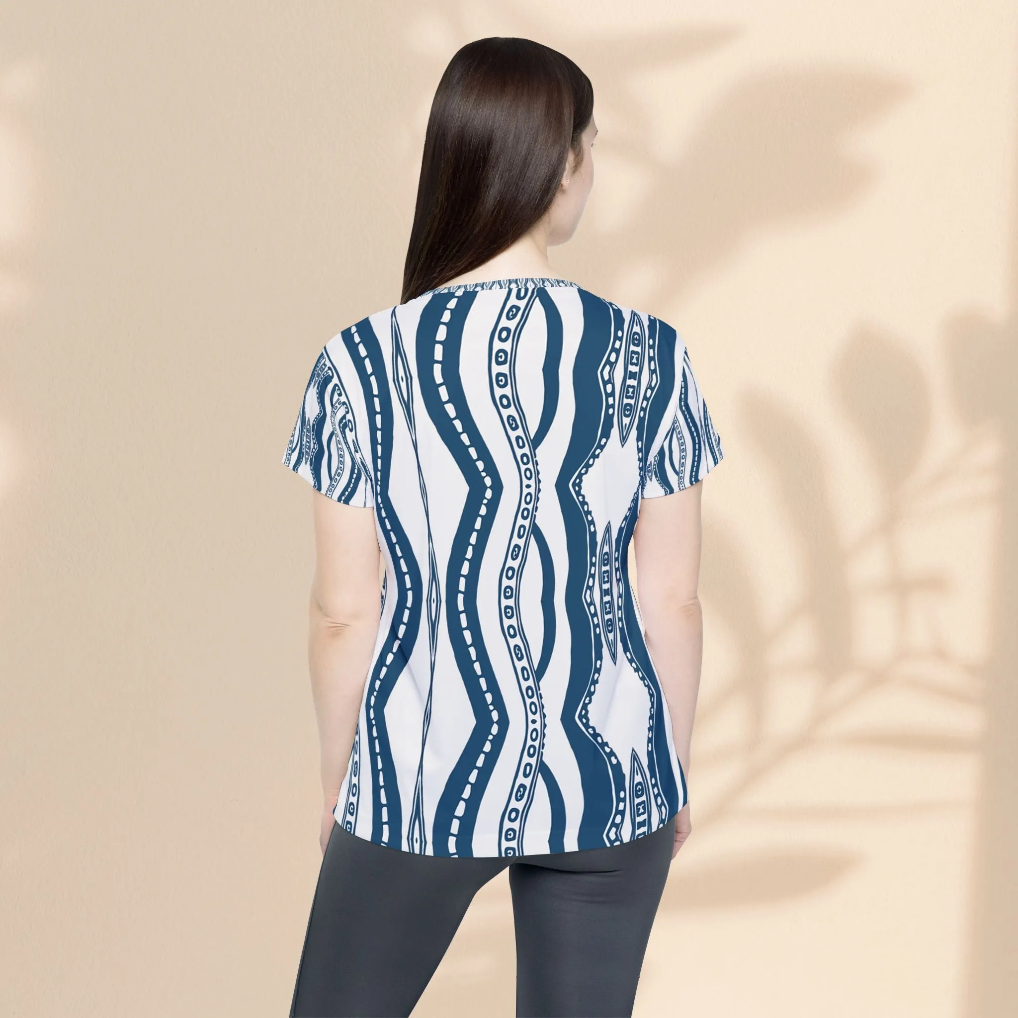 Women's Sports Jersey - Downward Octopus Pattern